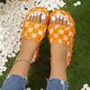 Large Thick Sole Slope and Sponge Cake Casual Slippers for Women