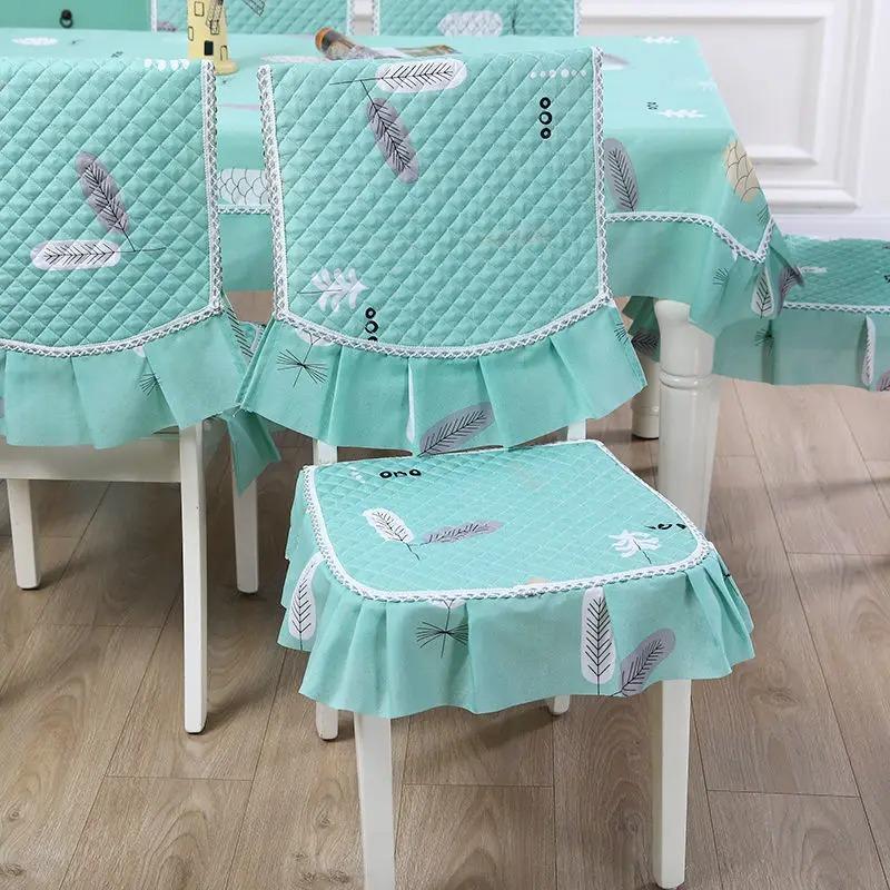 Чехлы на обеденные стулья, домашняя антигрязная подушка, европейский жаккардовый чехол на стул, подушка для домашнего стула, универсальный домашний декор