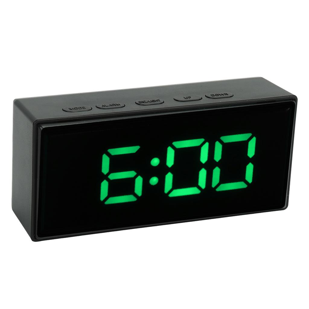 Mirrored Digital Alarm Clock Smart Light Sensing LED Display Digital Smart Clock with Two Display Mode Snooze Function