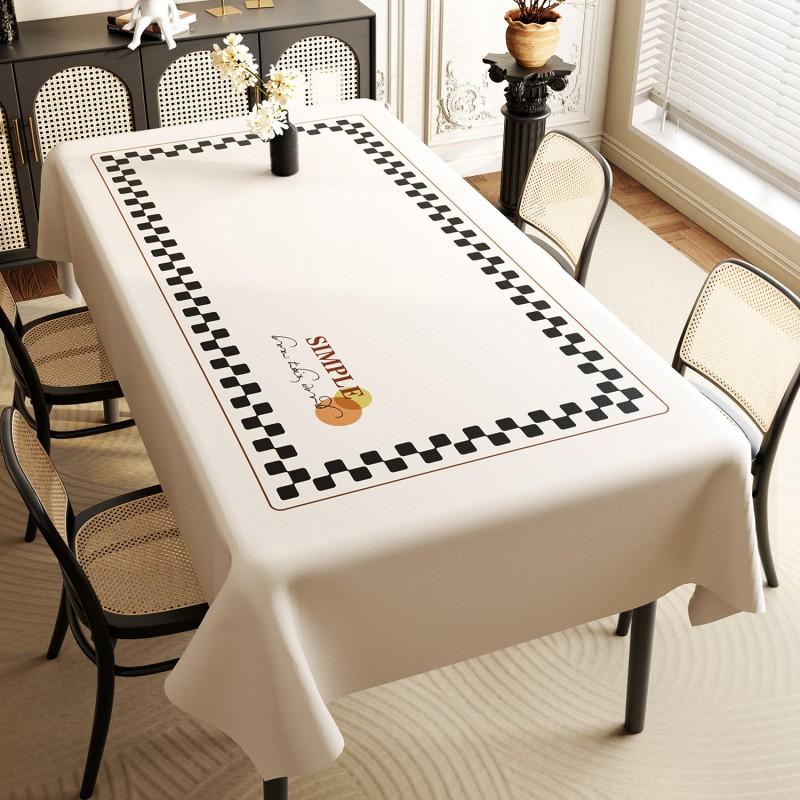 Waterproof Oil-Resistant PVC Tablecloth Dining Table Or Coffee Wipe Clean Heat Resistant Modern Minimalist Design
