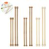 4 шт. Круглый подвесной стержень из бамбукового дерева, сделай сам, ручная работа, подвесной шест, комбинированные инструменты для ткачества, аксессуары для вышивки гобеленов