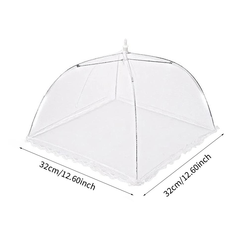 Складная кухонная сетка для пищевых продуктов, антимушиные пищевые покрытия, палатка, многоразовая складная крышка, защищающая от насекомых, сетка для защиты пищевых продуктов