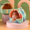 Guinea Pig Nest Cartoon Pattern Pet Hideout Warm Small Animal Hamster Squirrel Bed House Cage Accessories