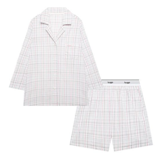 [MERRY][SET] Пижамный комплект Merry Seasonless - розовая и синяя клетка