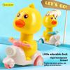 Children's Push Duck Motorcycle Toy Boys and Girls Inertia Pull Back Car Toy