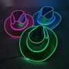 Eye-catching Sparkling Silver Pink Light-up Jazz Hat For Festivals And Holidays