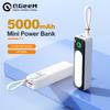 Портативное зарядное устройство Mini Power Bank емкостью 5000 мАч, тонкий внешний аккумулятор PowerBank для iPhone Xiaomi Huawei QC3.0