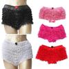 Women's Ruffled Pettipants Bloomers Ruffled Lace Trim Knickers Panties Underwear