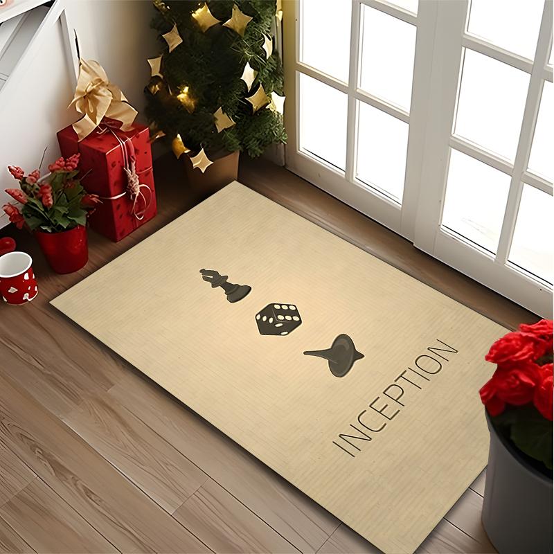 1pc Inception Chess Art Printed Chair Rug for Home Office Use, Living Room Kitchen Game Room Area Carpet