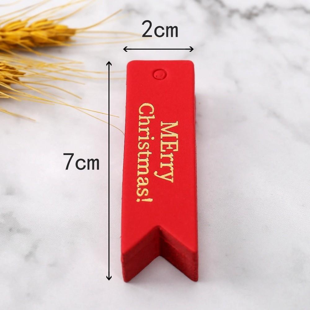 100Pcs Hanging Decoration Gift Labels White Red Paper Cake Decor Tag Festive & Party Supplies