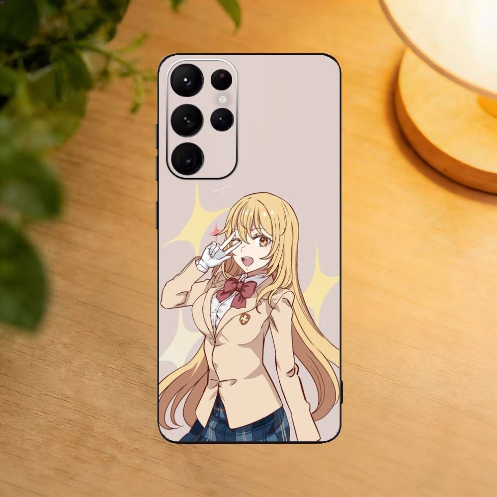 Чехол для телефона Shokuhou Queen Misaki для Samsung S25,24,23,22,30,21,10,9,Ultra,Plus,Lite Мягкий черный чехол