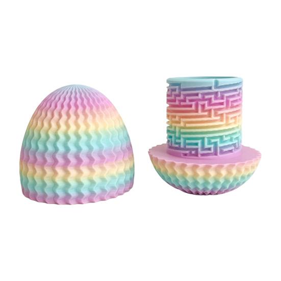 Yousheng 3D Printed Dragon Egg Toy Egg Shaped Maze Gift Box with Hidden Compartment Educational Stress Relief Puzzle Egg Birthdays Easter Present