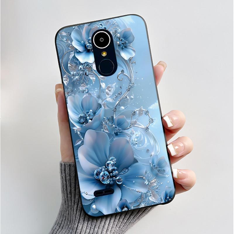 Чехол для LG K8 2017/LG K8 2018/LG K9 2018 Мягкий Силиконовый Черный Корпус для LG K10 2016/LG K10 2017 Чехол Милый Цветочный Мультяшный Чехол