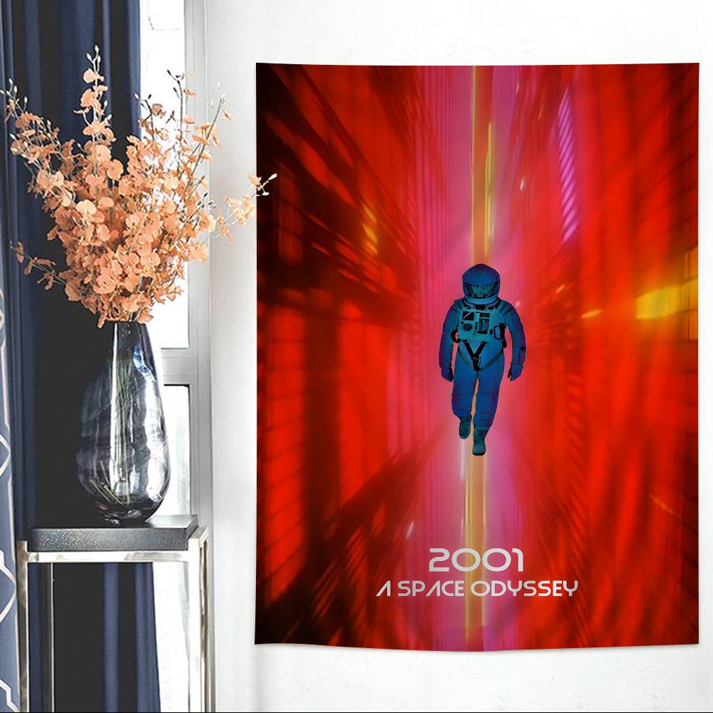 2001 A Space Odyssey Movie Cartoon Tapestry Wall Hanging Decoration Household Home Decor
