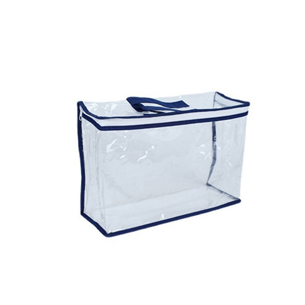 PVC Quilt Pillow Storage Bags Foldable Transparent Blanket Pillow Storage Container Space Saving Waterproof