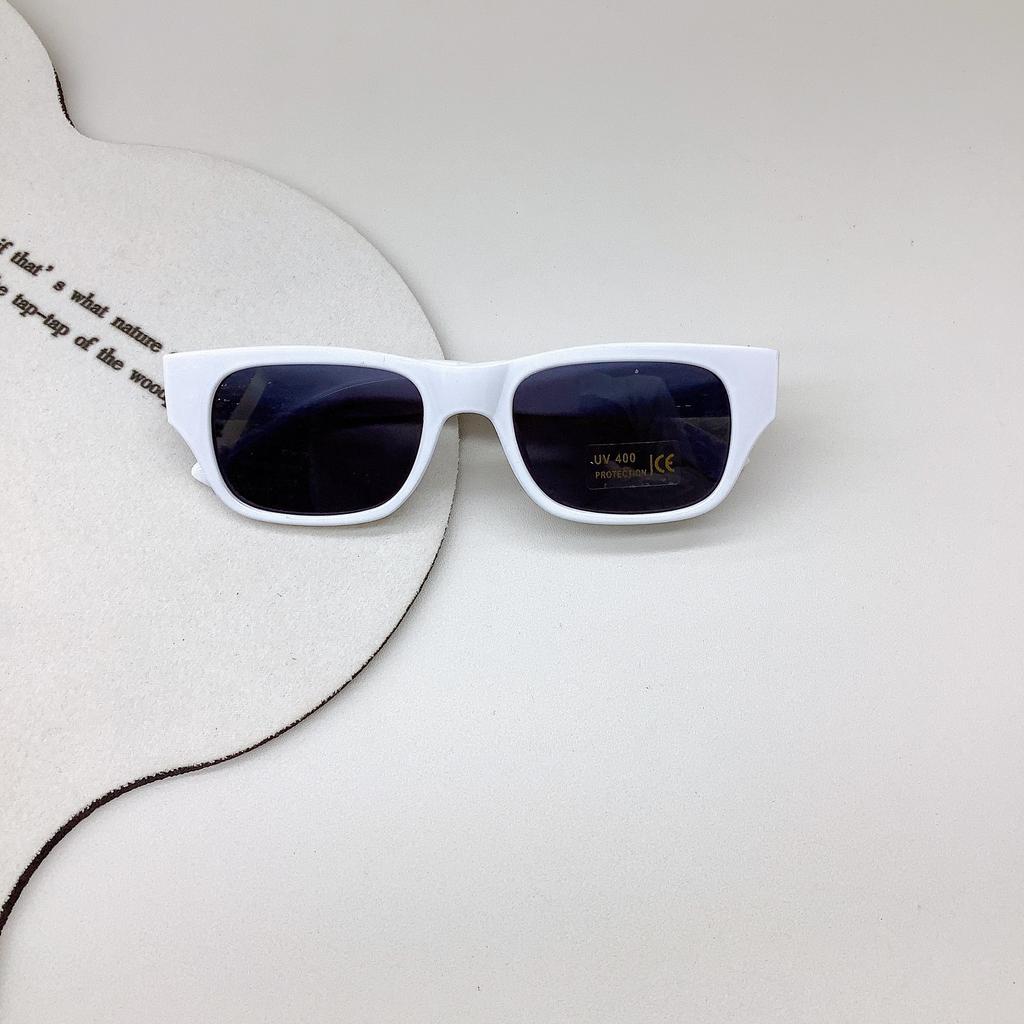 Модные детские солнцезащитные очки в ретро-стиле, симпатичная коробка, модные солнцезащитные очки с вогнутой оправой, детские солнцезащитные очки для защиты глаз