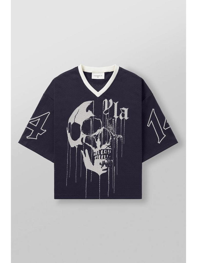 YOUNGLA Дышащая быстросохнущая сетчатая футболка для бега - С коротким рукавом для летних видов спорта на открытом воздухе и тренажерного зала