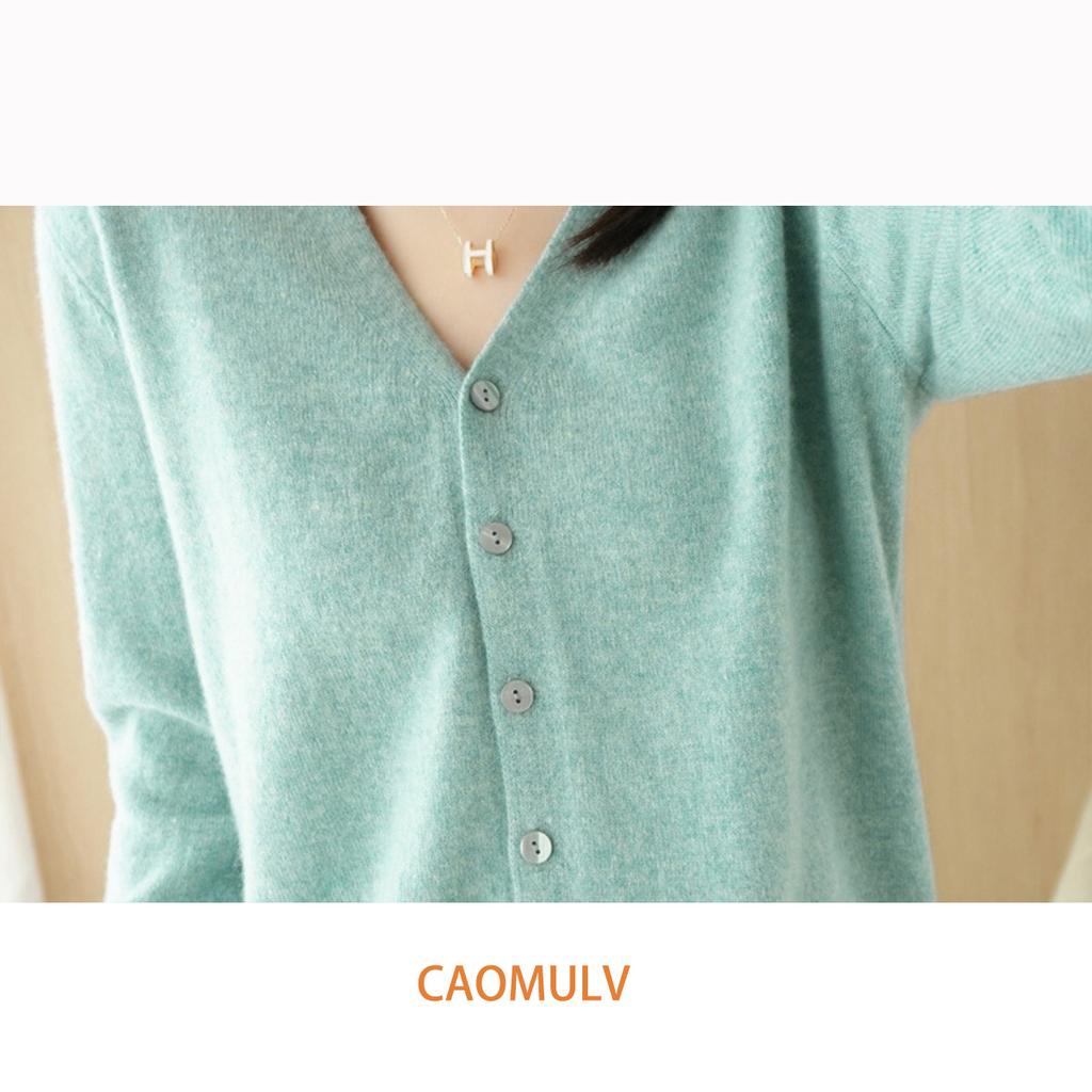 Женский трикотаж с V-образным вырезом, однобортный, на пуговицах, пуловеры, свитера женские, осень-весна, с длинным рукавом, короткие, маленькие, свежие, верхняя одежда, трикотажные кардиганы, топы