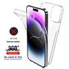 Clear 360 Double Front Back Phone Case For iPhone 15 14 13 12 11 Pro Max X XR XS Max 7 8 Plus Shockproof Silicone Cover