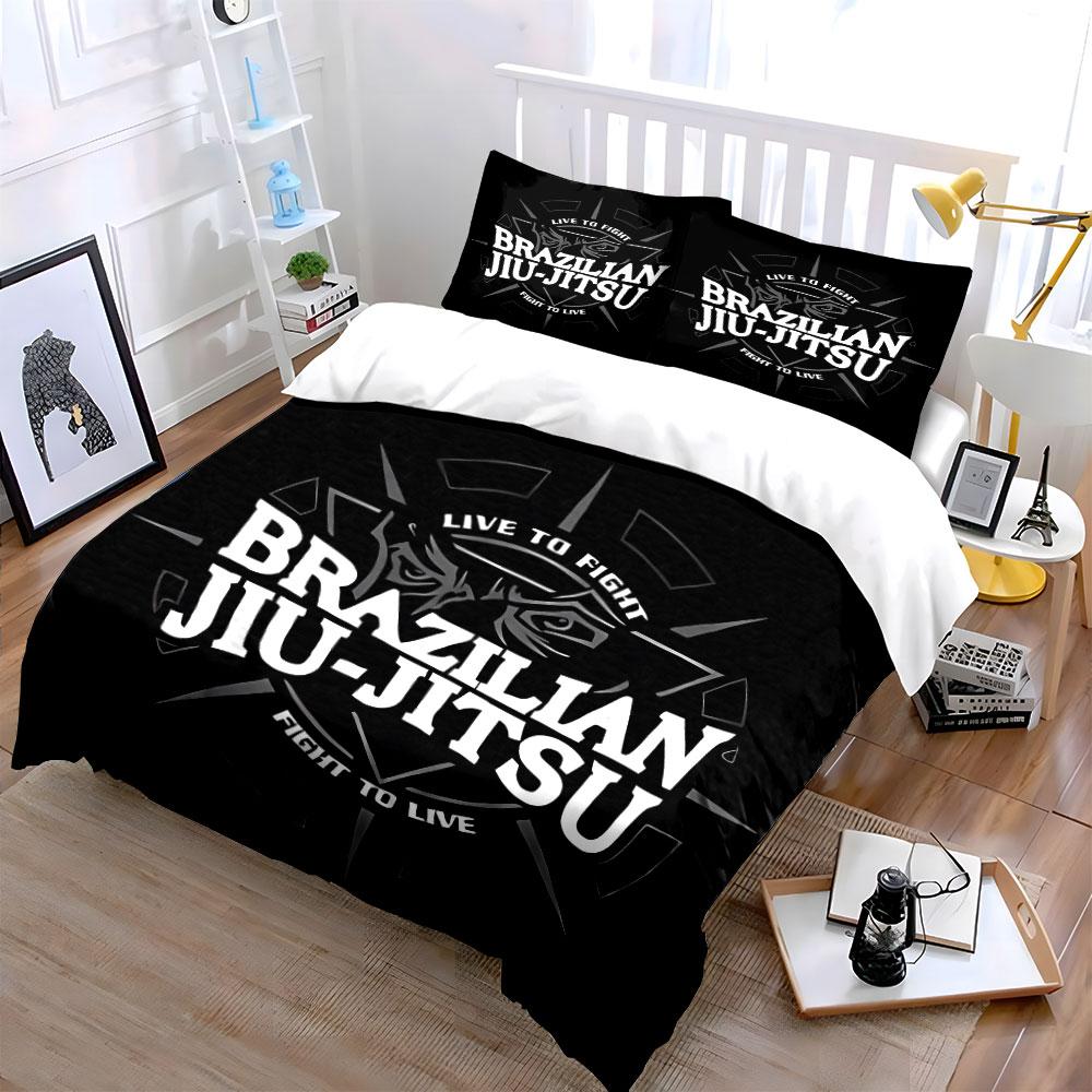 "Brazilian Jiu-Jitsu logo." Bedding sets Duvet cover sets Duvet covers Pillowcases(1* Duvet Cover 2* Pillowcases without duvet insert)