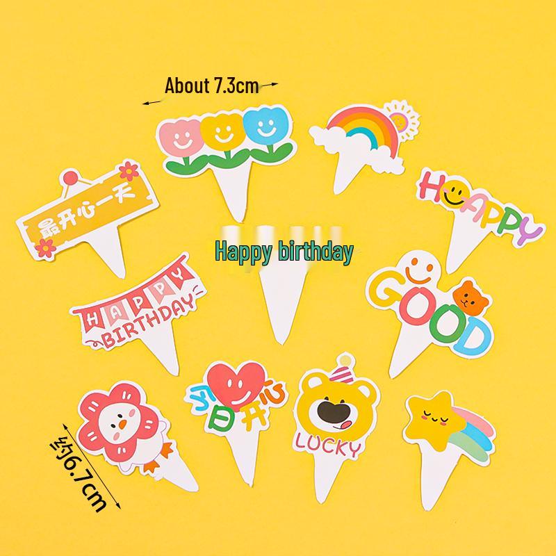 Cute Cartoon Candle Cake Toppers for Kids' Birthday Parties