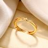 Тонкое кольцо с узлом Женское Парное Простое Темпераментное Ручное Золотого Цвета Регулируемые Кольца на Пальцы Ювелирные Аксессуары Предотвращают Аллергию