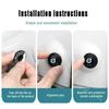 10Pcs For Volvo Car Door Anti-shock Silicone Pad Anti-collision Soundproof Shock For XC60 S60 S80 V60 XC40 C40 S40 Accessories