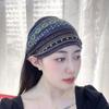 Vintage Ethnic Style Wide Side Wash Face Non Slip Stripe Headband Women Hairbands Korean Head Wrap