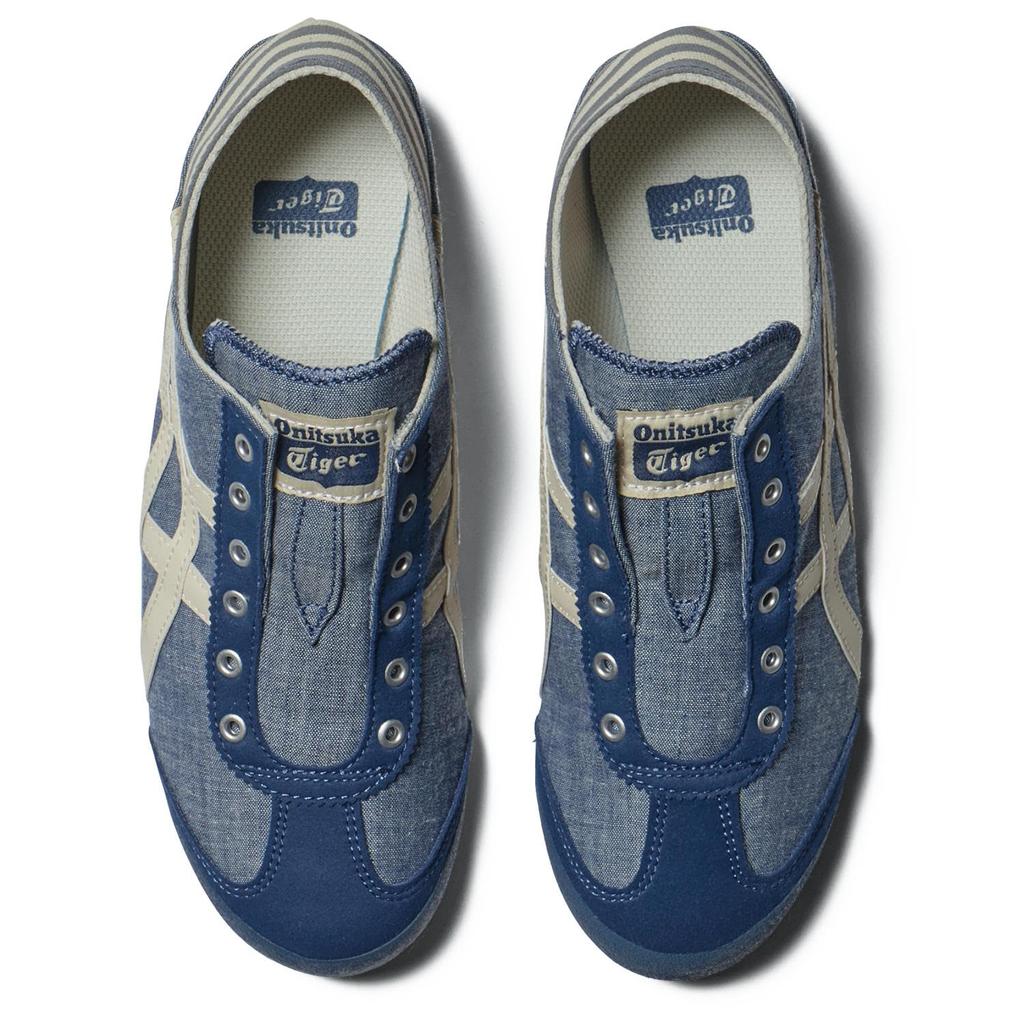 Кроссовки Onitsuka Tiger MEXICO 66 в цвете Парати Размер см Синий, Шамбре/Натуральный, 27.5