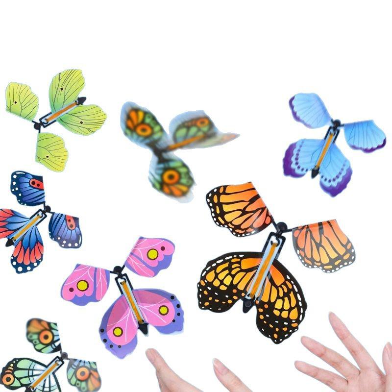 Kids' Outdoor Flying Butterfly & Bamboo Dragonfly Boomerang Toy Gift Set