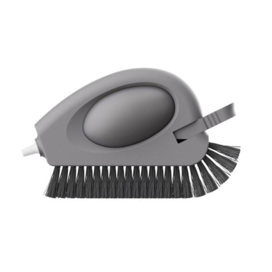 Щетка для чистки оконных пазов 3-в-1 со скребком, жесткой щетиной, эргономичной ручкой, инструмент для чистки пазов