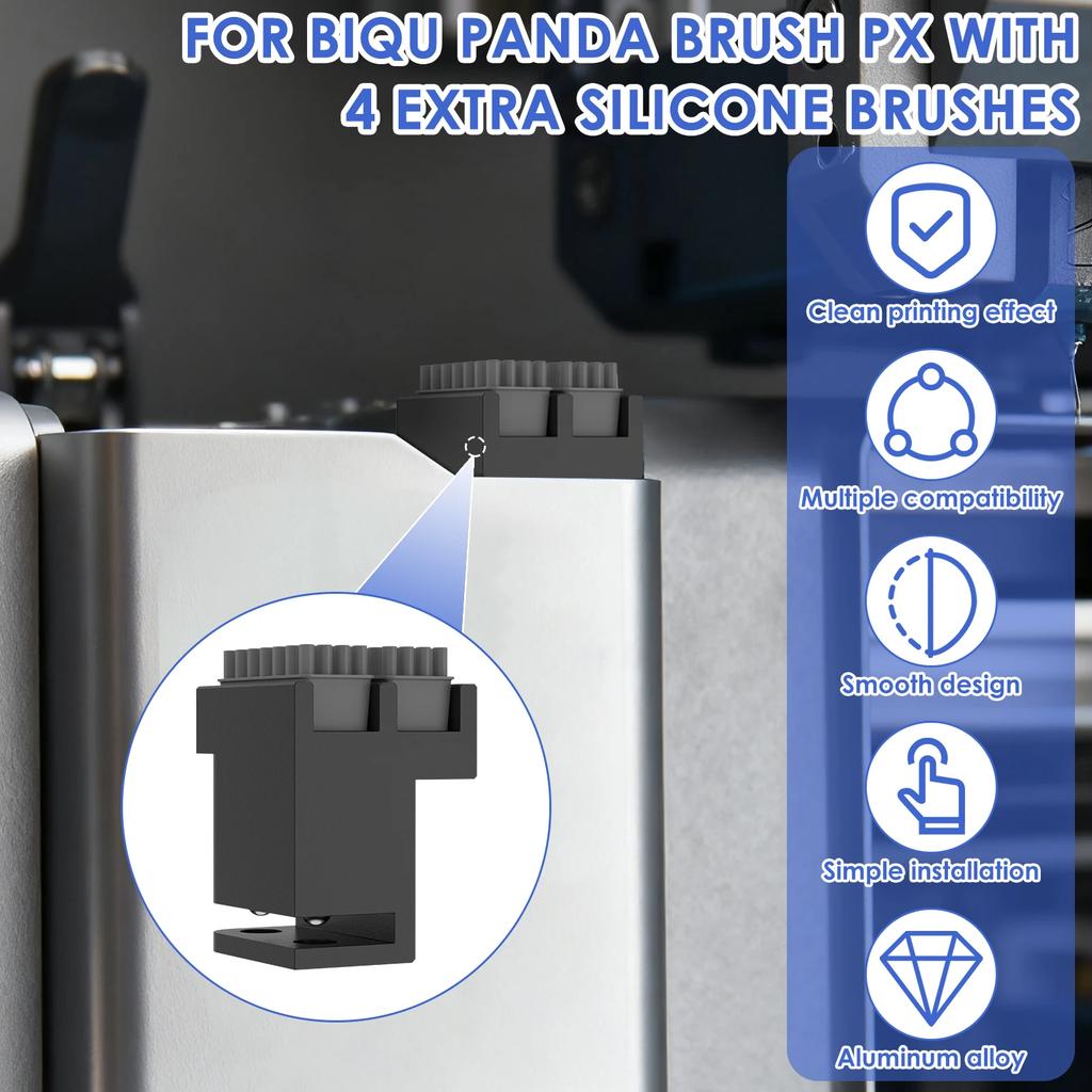 Для серии Bambu Lab X1 P1S Щетка для сопла Bambu Lab Силиконовая щетка-скребок Насадки-скребки Очиститель печатающей головки Протирка печатающей головки