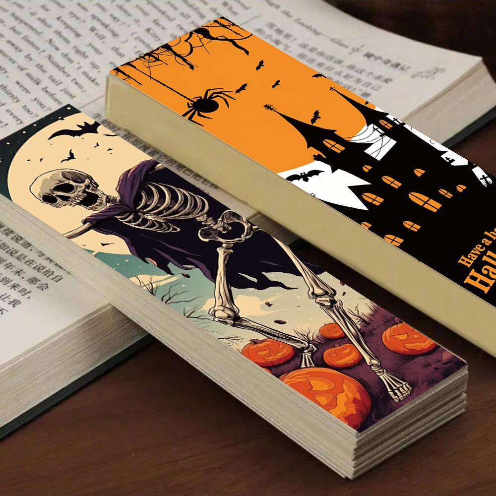 30PCS Halloween Scene Bookmark Card Nostalgia Luggage Classic Waterproof Cartoon Skateboard Graffiti Cartoon PVC Sticker Decal
