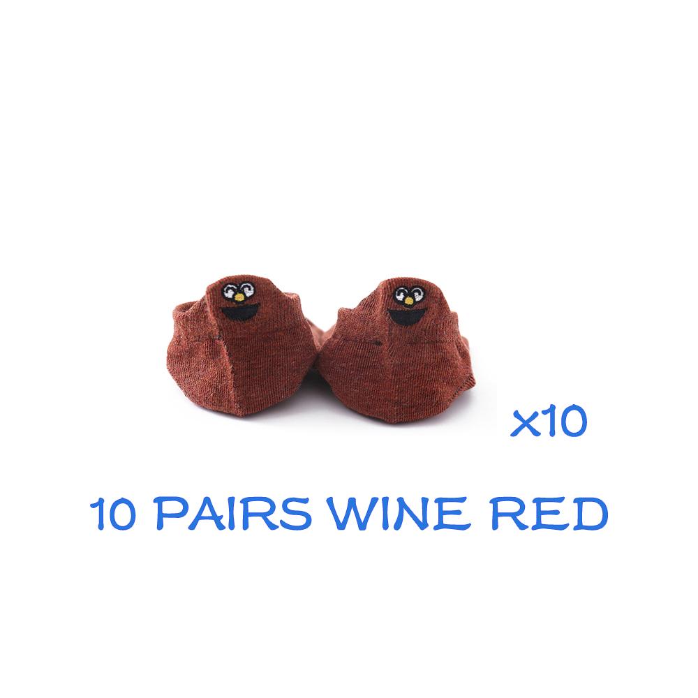 10 пар в упаковке, мужские короткие носки до щиколотки из хлопка с вышитым рисунком, забавные счастливые кавайные носки для пар Calcetines