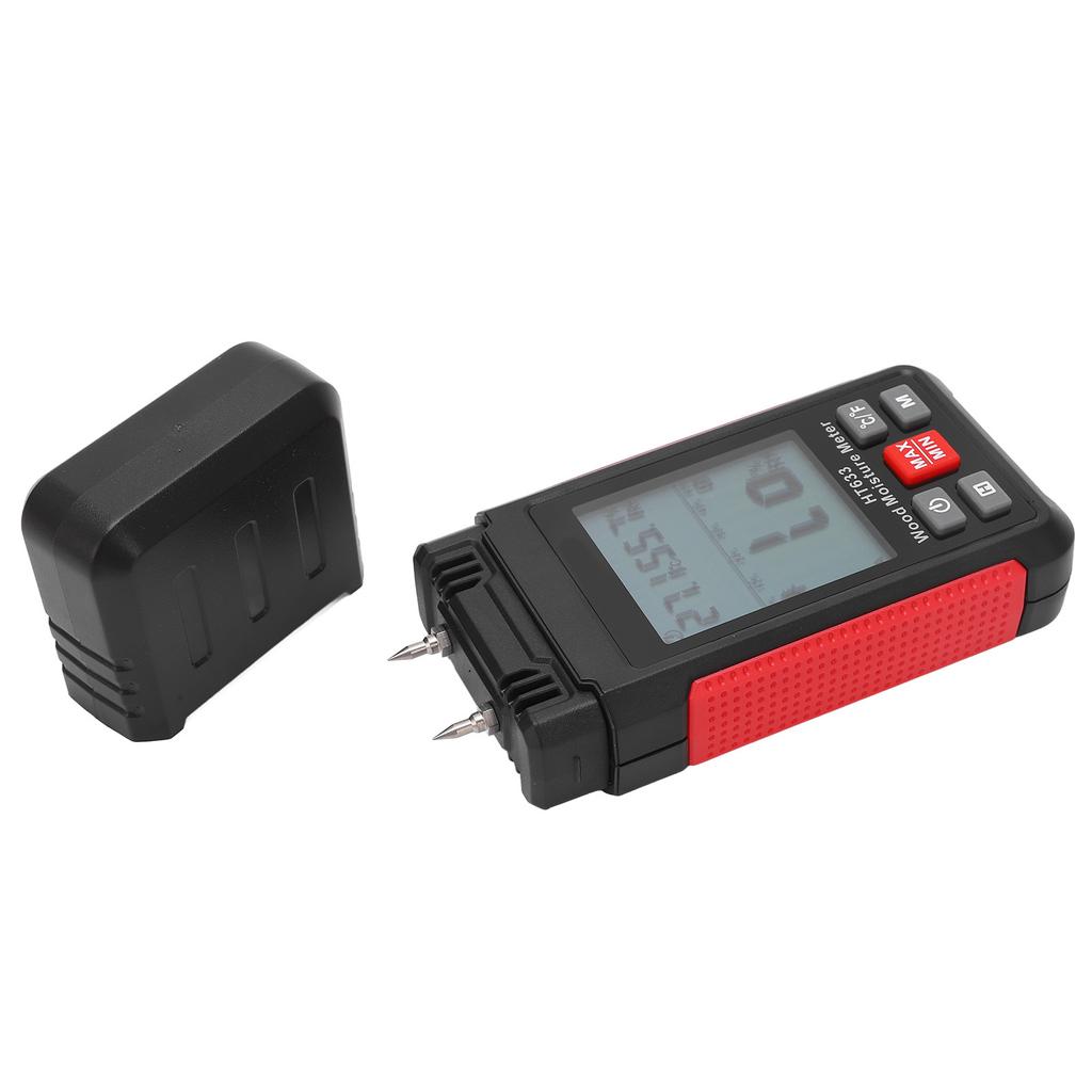 Деревообработчик Цифровой тестер Влагомер для древесины Детектор влажности дров для пиломатериалов Древесина Деревообработка Гипс Бумага Пол