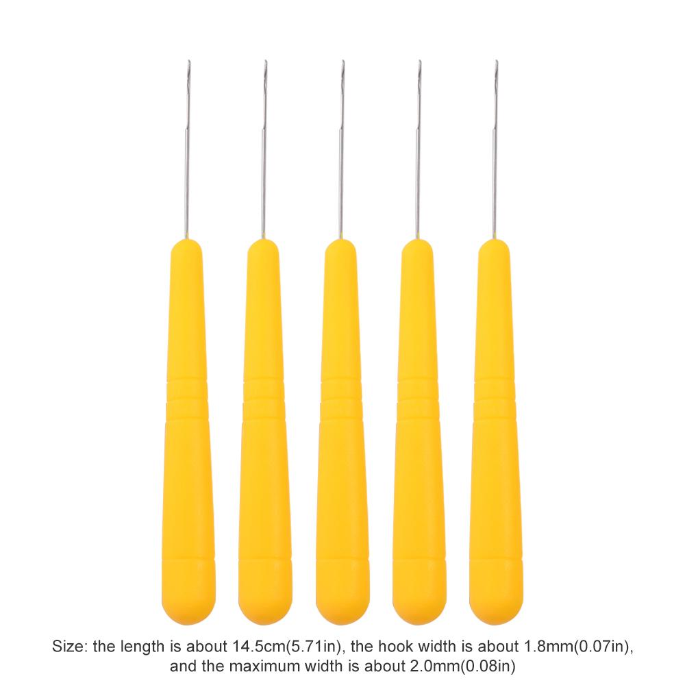 5 шт./компл. Вязание Дредлок крючком игла металлический микро крючок игла крючок игла твист волосы