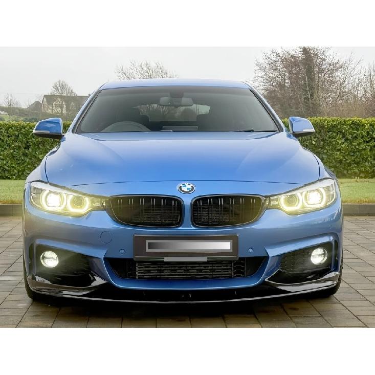 2PCS Front Bumper Lip Splitter For BMW 4 Series F32 F33 F36 420i 425d 435i M Sport 2013-2017 Pre-Facelift Gloss Black Bodykits