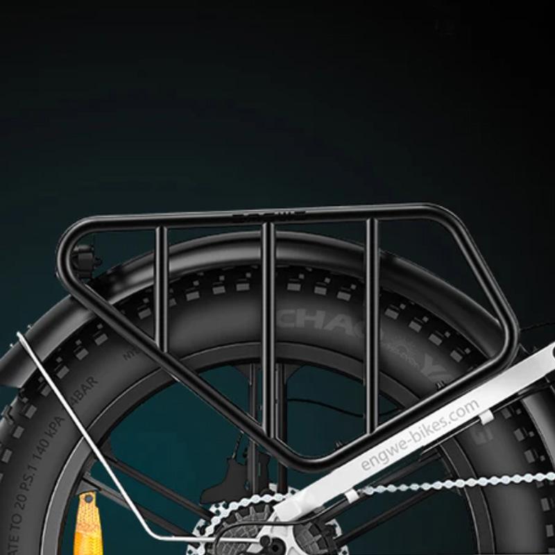 Engwe Двигатель X 250 Вт Городской электровелосипед для поездок с аккумулятором 48 В 13 Ач, Полная подвеска, Shimano 7 скоростей, Шины 20"×4.0", Складной электровелосипед с задним багажником