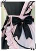 Maid Gothic Waitress Cosplay Costume with Frilled Lolita Neat and Perfect for Cafes and Amusement Short Black and Pink Ear Size [Shangki