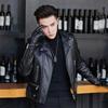 Весенняя новая кожаная куртка, мотоциклетная кожаная куртка, мужская короткая облегающая куртка в корейском стиле, красивая молодежная куртка