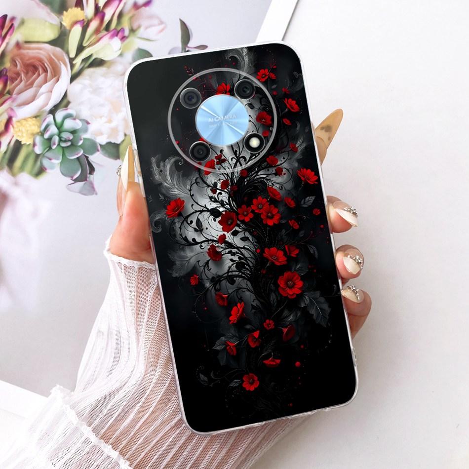 For Huawei Nova Y90 Y91 Cute Flower Butterfly Cat Painted Case For Huawei NovaY90 NovaY91 Soft Silicone TPU Phone Cases