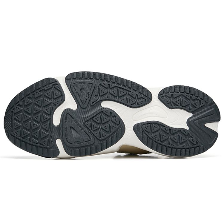 Anta Walker 3.0 Running Culture Series Comfortable Lightweight Low-Top Sports Casual Shoes Men Sneakers White Yellow 112238881-3