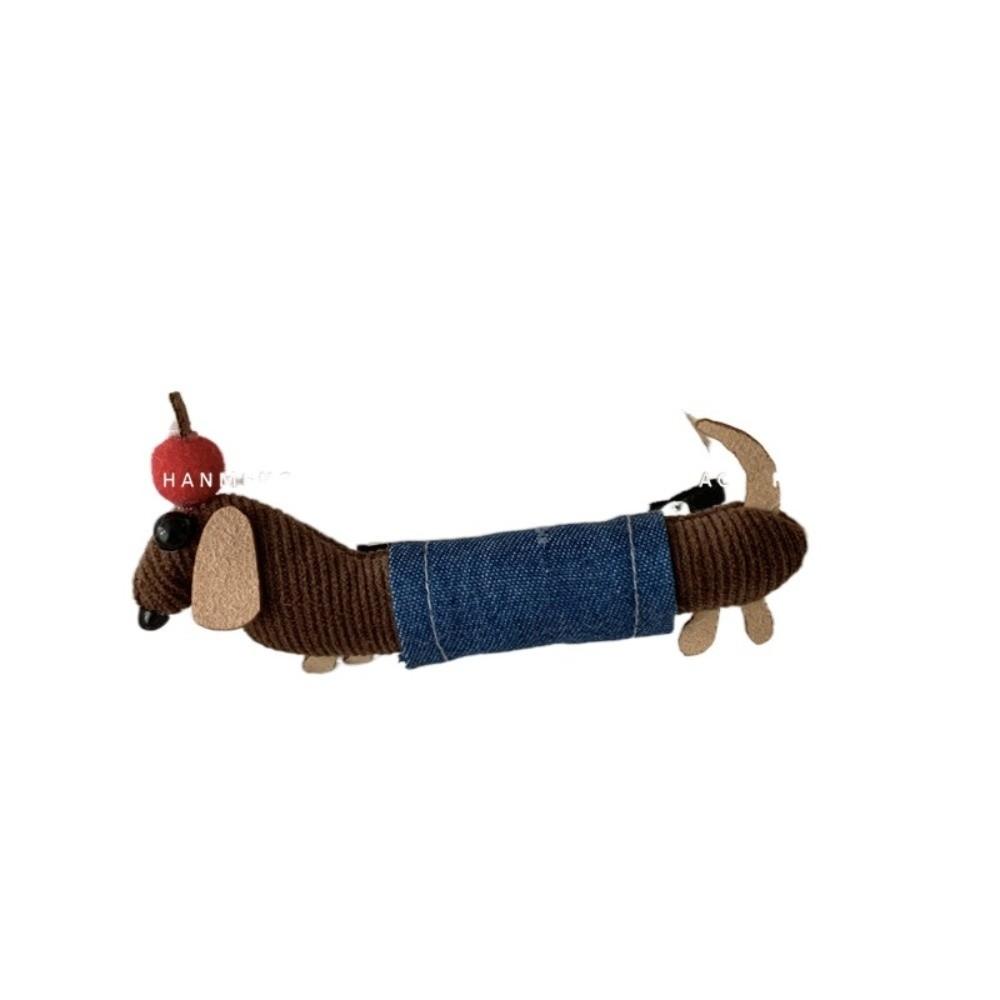 Cloth Dachshund Hairpin Cute Horsetail Holder Trendy Cartoon Shark Clip Hair Accessories