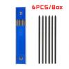 6 Boxes 0.3/0.5/0.7/0.9/1.3/2.0/3.0mm Mechanical Pencil Lead  Writing Accessories