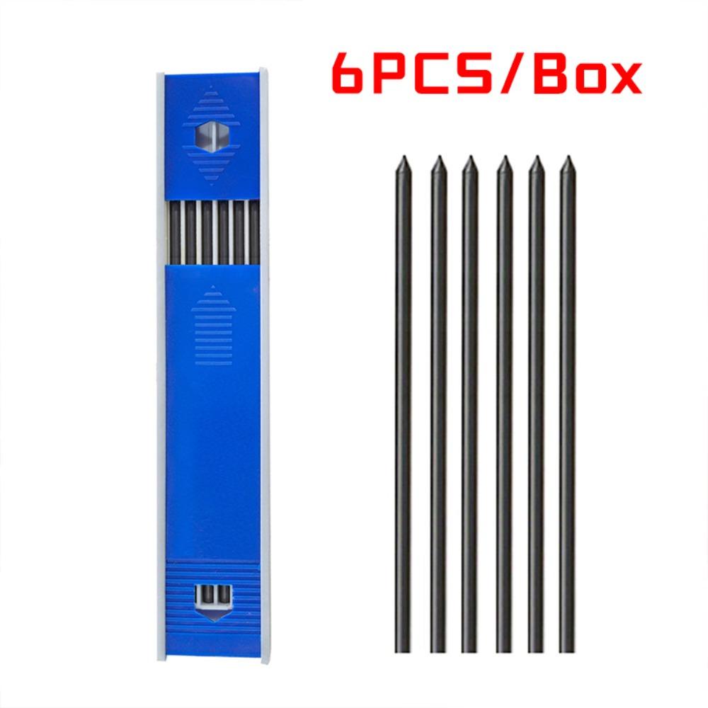 6 Boxes 0.3/0.5/0.7/0.9/1.3/2.0/3.0mm Mechanical Pencil Lead  Writing Accessories