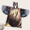 Yousheng Ultra Plush Одеяло с капюшоном в форме совы с рукавами-крыльями Фланель Микрофибра Свободная машинная стирка Сохраняющая тепло домашняя одежда Ночная рубашка Зимняя одежда для сна