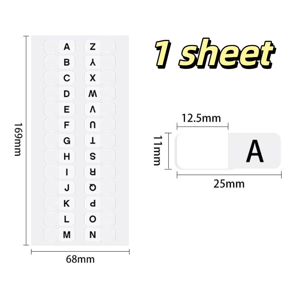Colorful Alphabet Page Markers Small Strips Sticky Index Tabs Notebooks