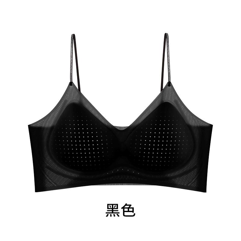 New Cool Ultra-thin Seamless Underwear Women's Double Soft Support Comfortable Breathable Vest Bra Women