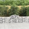 Vidaxl Kosze Gabionowe, 14 Szt, 200X30X60/80 Cm, Galwanizowane Żelazo