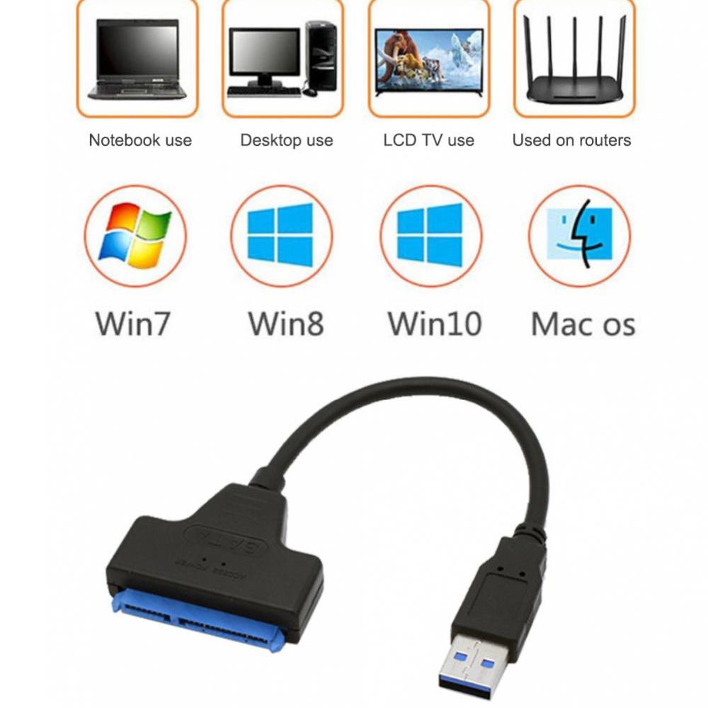 RYRA SATA к USB 3.0/2.0 Кабель Easy Drive USB 3.0 к Sata III Адаптер жесткого диска Внешний 2,5-дюймовый HDD SSD Адаптер жесткого диска HMM